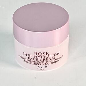 Fresh Rose Deep Hydration Face Cream Moisturize Nourish Travel .24 fl oz 7ml New